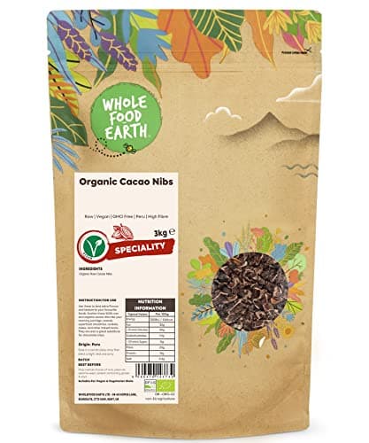Image of Wholefood Earth Organic Cacao Nibs 3kg Raw | Vegan | GMO Free | Peru | High Fibre | Certified Organic