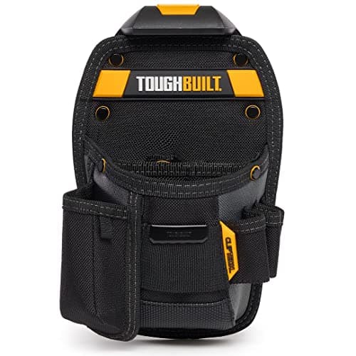 Image of ToughBuilt - Universal Pouch/Utility Knife Pocket - 8 Pockets/Loops, Custom Tape Measure Clip, Screw Driver Pencil Loop Premium Organizer Compact Size - (TB-CT-26-UK)