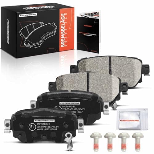 Image of Frankberg Brake Pad Set incl. 4x Pads Rear Compatible with Qashqai II SUV J11 J11 KadYesr HA HL Leaf ZE1 Replace# 440606633R, D40604CA0A