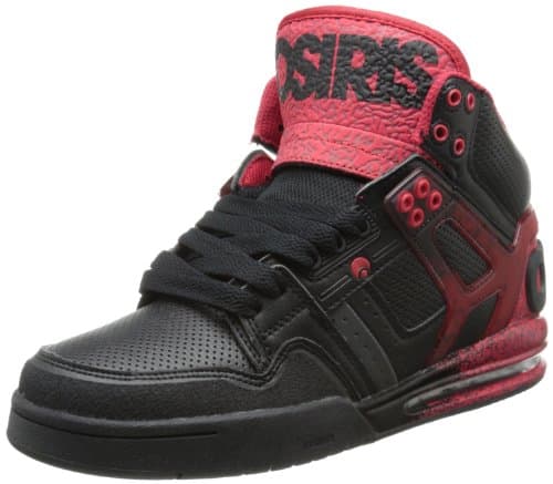 Image of Osiris Men's Rucker Skate Shoe,Black/Red/Fade,7 M US