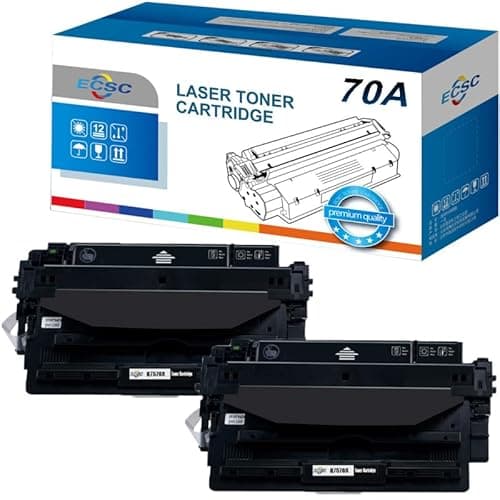 Image of ECSC Toner Cartridge Q7570A For Printer, Compatible With HP LaserJet M5025 M5035 M5035x M5035xs (Black, 2-Pack)