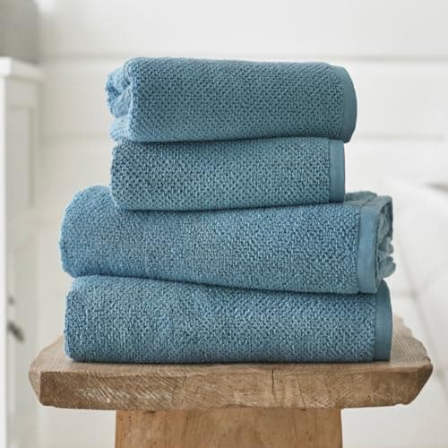 Image of Deyongs Romeo Quik Dry Zero Twist Fast Absorbent Soft Cotton Towel (Petrol, Hand Towel)
