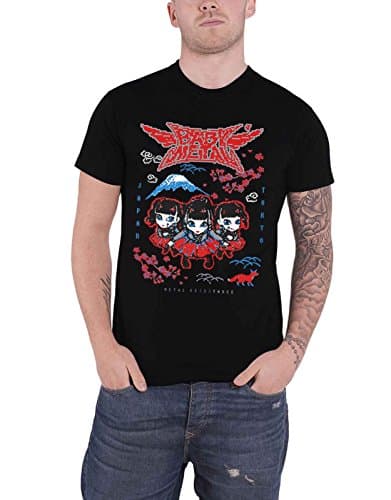 Image of Babymetal T Shirt Pixel Tokyo Band Logo Japanese Metal Official Mens Black S