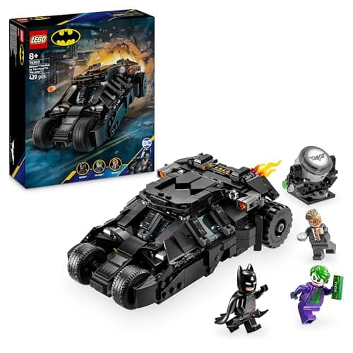 Image of LEGO DC Batman: Batman Tumbler vs. Two-Face & The Joker - Batmobile Car Toy with 3 Minifigures - Super Hero Set - Gift for 8 Plus Year Old Boys, Girls and Dark Knight Fans 76303