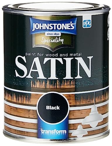 Image of Johnstone's 307961 Satin Black, 750 ml