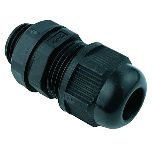 Image of 5 x 6-10mm Black Cable Gland M16 IP68 Waterproof Adjustable Stuffing Gland