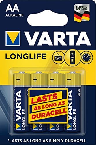 Image of Varta AA Alkaline Battery Pack of 4 - Longlife