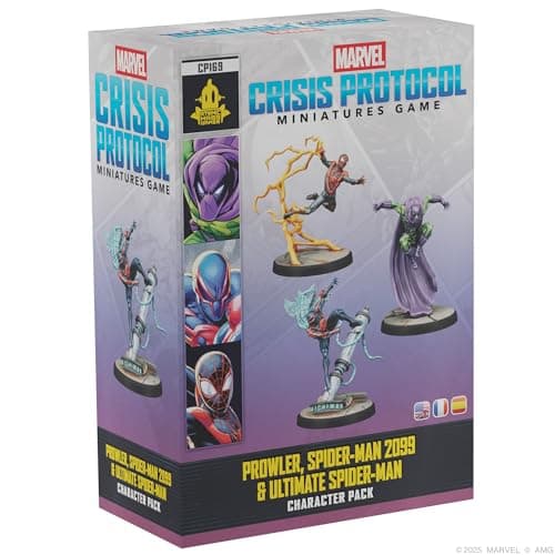 Image of Asmodee | Marvel: Crisis Protocol - Prowler, Spider-Man 2099 & Ultimate Spider-Man | Board Game Expansion | Ages 14+ | 2 Players | 45+ Minutes Playing Time