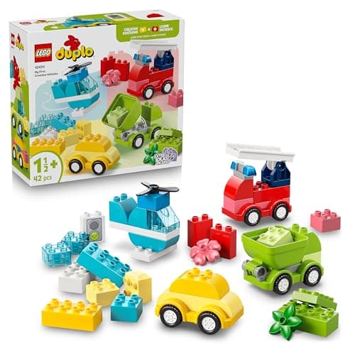 Image of LEGO DUPLO Creative Vehicles - Educational Sorting Toy for Toddlers w/Cars & Trucks - Fine Motor Skills Development Set - Birthday Gift for 1+ Year Old Babies, Boys & Girls - 10474