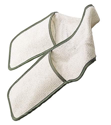 Image of KitchenCraft Heavy-Duty Cotton Double Oven Gloves with Bound Edge, 9 x 17 cm (35.5" x 6.5"), White