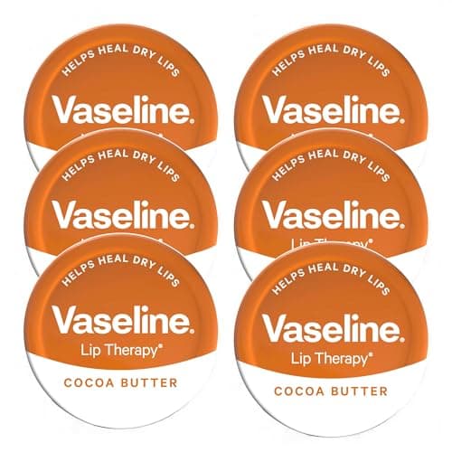 Image of 6 x 20g Vaseline Lip Therapy COCOA BUTTER – Deeply Moisturises to Soothe, Heal, and Protect Dry and Chapped lips