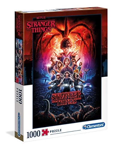 Image of Clementoni - 39543 - Puzzle Stranger Things - 1000 pieces - Made in Italy - jigsaw puzzles for adult - jigsaw puzzles Netflix