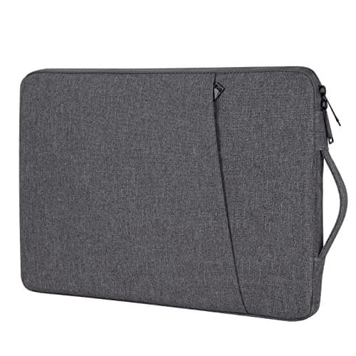 Image of Chelory 14 Inch Laptop Sleeve Case for 13 Inch MacBook Air 14 Inch MacBook Pro, 13 13.3 13.6 Inch Notebook Ultrabook Computer Bag Tablet iPad Shockproof Protective Cover with Handle, Dark Gray