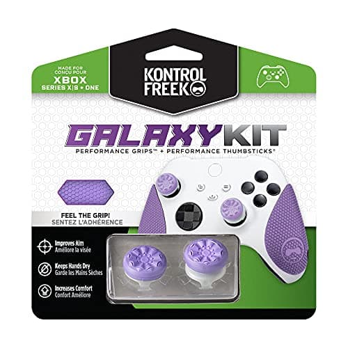 Image of KontrolFreek FPS Freek Galaxy Performance Kit for Xbox One and Xbox Series X Controller | Includes Performance Thumbsticks and Performance Grips | Purple