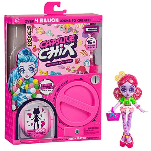 Image of Capsule Chix Sweet Circuits Collection, 4.5 inch Doll with Capsule Machine Unboxing and Mix and Match Fashions and Accessories