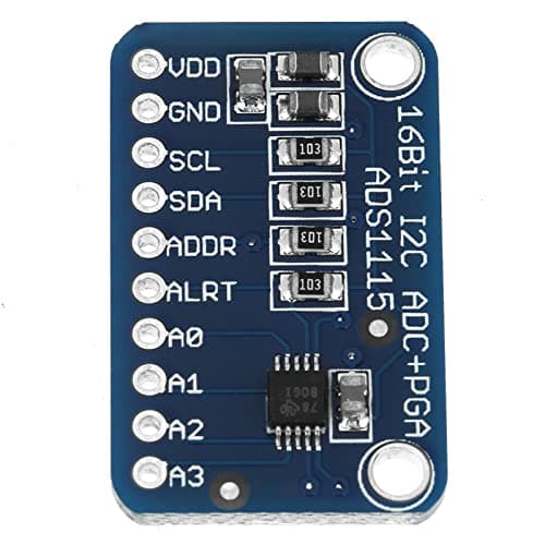 Image of 16 Bit I2C ADC Development Board Analog to Digital Converter Module for Microcontrollers Electronics Projects
