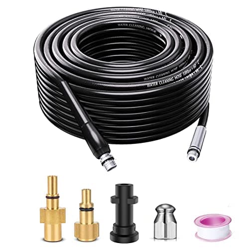 Image of Monave 10m Drain Rods Flexible for Pressure Washer DCH01 Drain Cleaning Kit Compatible with Karcher Lavor Bosch Pressure Washer, Pressure Washer Accessories