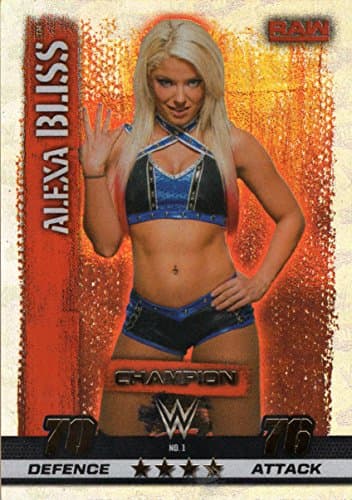 Image of WWE SLAM ATTAX 10 - ALEXA BLISS CHAMPION TRADING CARD - WRESTLING