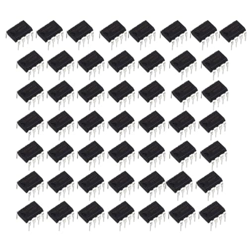 Image of 50Pcs NE555 Timer IC NE555P 8-Pin with Machined Contact Pins NE555P IC Chip Single Precision Timer