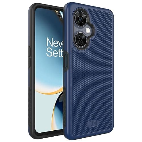Image of TUDIA DualShield Grip Designed for OnePlus Nord CE 3 Lite 5G Case (2023), [MergeGrip] Dual Layer Shockproof Slim Military Grade Non-Slip Tough Heavy Duty Protective Phone Case Cover (Indigo Blue)
