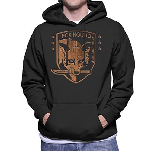 Image of Foxhound Special Forces Group Metal Gear Solid Men's Hooded Sweatshirt Black