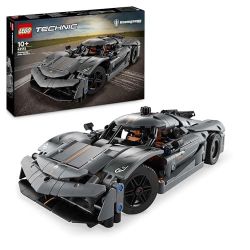 Image of LEGO Technic Koenigsegg Jesko Absolut Grey Hypercar, Race Car Building Toy Set for Boys, Girls & Kids Aged 10 Plus, Buildable Vehicle Model Kit, Introduction to Engineering, Birthday Gift Idea 42173