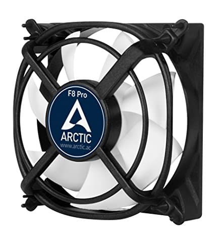 Image of ARCTIC F8 Pro - 80 mm Case Fan, quiet motor, Computer, Anti-Vibration-System, Fan Speed: 2000 RPM - Black, White