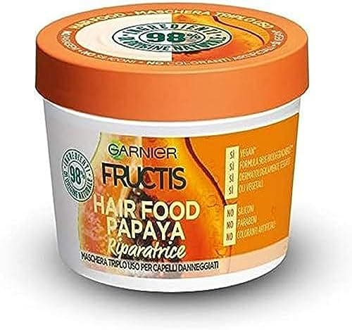 Image of FRUCTIS Mask Hair Food Papaya Riparatrice Vase Skin care 390 ml