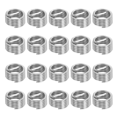 Image of PATIKIL Wire Thread Inserts 5/16-24 UNF 1D 7.9mm, 20Pcs 304 Stainless Steel Helical Coiled Wire Screw Threaded Sleeve Sheath for Mechanical Equipment Automotive Repairs