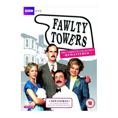 Image of Fawlty Towers Remastered BBC TV Comedy Series 1 & 2 Complete DVD Collection [3 Discs] Boxset + Extras by John Cleese