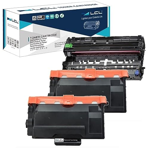 Image of LCL Compatible Toner Cartridge TN3480 TN3430 TN-3480 TN-3430 8000 pages DR3400 DR-3400 Drum (3Pack 2 Black+1Drum) Replacement for Brother HL-L5000D HL-L5100DN HL-L5200DW HL-L5200DWT HL-L6200DW