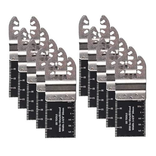 Image of SDTOOLS 34mm 68mm Wood Metal Oscillating Saw Blades Quick Release Wood Cutting Multi Tool Blade Multitool Accessory (Metal & Wood 34mm - 10pcs)