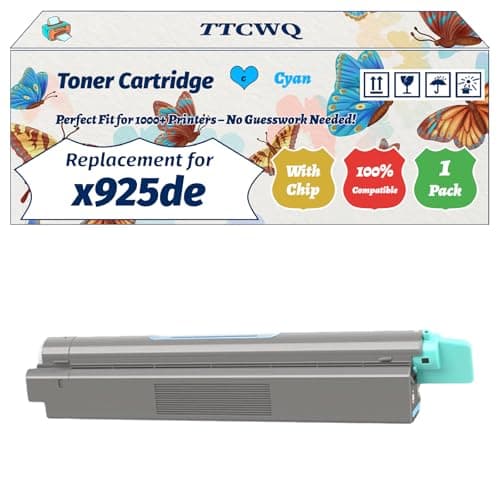 Image of Compatible for Lexmark x925de Toner Cartridge Work for Lexmark C925de C925dte X925de Printers, with Chip, High Yield 8500 Pages, High-Definition Printing (1 Pack Cyan)