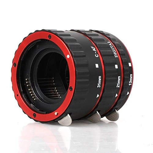Image of D&F AF Auto Focus Macro Extension Tube Set Extreme Close-Ups for Canon EOS EF Lens Such as Canon 7D,500D,600D,700D,5D Mark II III, Rebel T2i, T3i, T5i...
