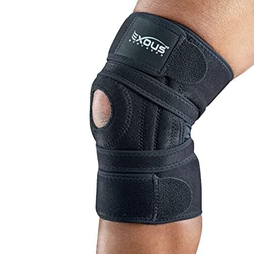 Image of Knee Support Brace For Men & Women Unique 4-way Adjustable Non-Slip Neoprene Strap System For Arthritis, Running Bursitis, For ACL, Ligament Damage Ideal For Sports - Skiing & Meniscus Tear