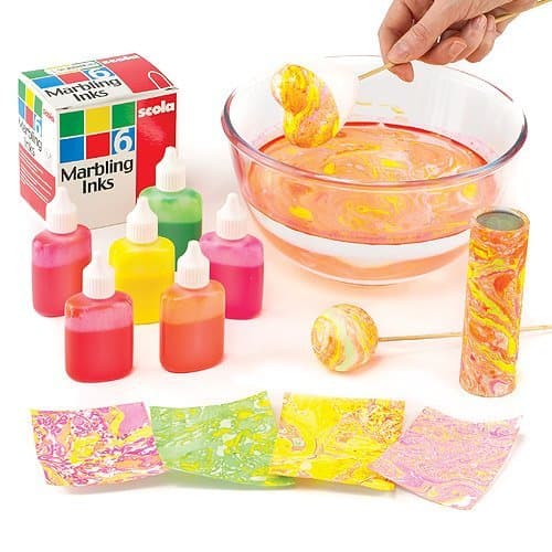 Image of Scola Fluorescent Marbling Ink (Pack of 6) - Marbling Kit - Ink - Adult
