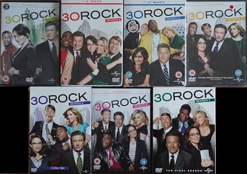 Image of 30 ROCK 1-7 COMPLETE COLLECTION 1 - SEASON 1 / 2 - SEASON 2 / 3 - SEASON 3 / 4 - SEASON 4 / 5 - SEASON 5 / 6 - SEASON 6 / 7 - THE FINAL SEASON = ULTIMATE 7x DVD SET (20 discs)