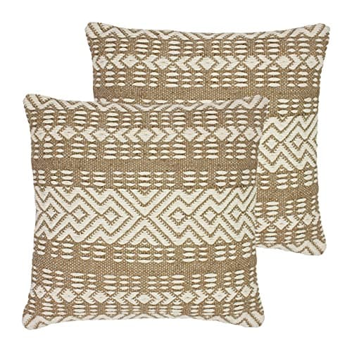 Image of furn. Bodhi Polyester Filled Cushions (Twin Pack), Cotton, Jute, Natural
