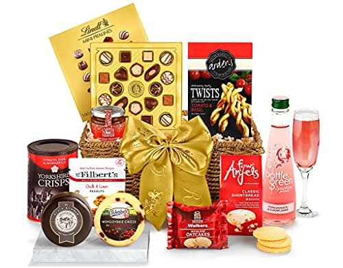 Image of Oxford Alcohol-Free Hamper - Gourmet Non-Alcoholic Gift Basket with Sparkling Presse, Cheese, Oatcakes, Shortbread - Luxury Food & Drink Gifts for Her, from Regency Hampers