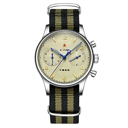 Image of SEVEN XII Chronograph Mechanical Men's Watch ST1901 Movement Hand Winding 38MM/40MM Men's Wristwatches Sapphire Crystal Waterproof Military Pilot Watch for Men (40MM Luminous)