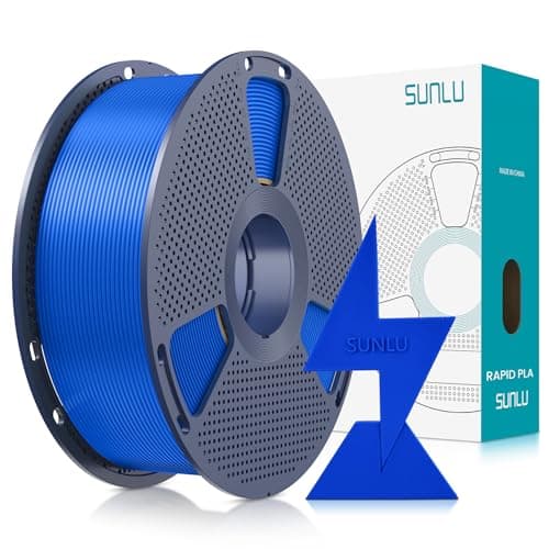 Image of SUNLU High Speed PLA Filament 1.75mm, Up to 600mm/s Fast Printing 3D Printer Hyper Filament, High Flow Speedy, Neatly Wound, Rapid HS-PLA, Dimensional Accuracy +/- 0.02mm, 1KG Klein Blue