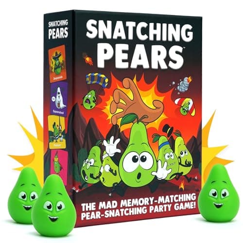 Image of Snatching Pears! – The Hilarious Memory-Matching, Pear-Snatching Party Game | Family Board Game for Kids, Teens & Adults | 2-6 Players, Age 7+