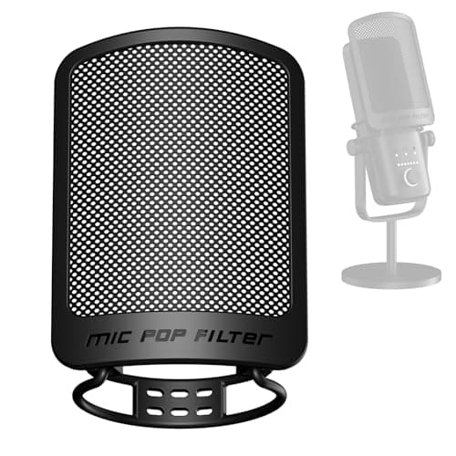 Image of AOKEO Microphone Pop Filter for Voice Recording, Youtube Videos, Streaming, Compatible with Most Microphones