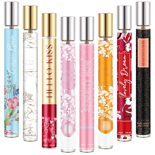 Image of Womens Perfume Gift Set, 8 x 35ml Luxury Eau De Parfum Fruity Floral Scents, Long-Lasting Mini Perfume Gift Sets for Women Mum Her Ladies Birthday Anniversary