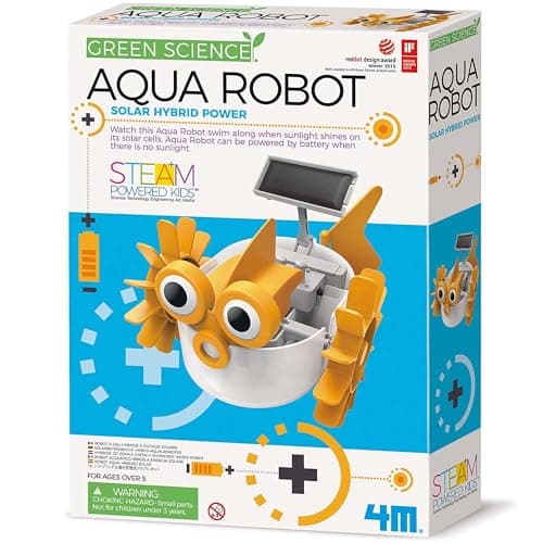 Image of 4M 403415 Green Science Aqua Robot-Solar Hybrid Power, Multi