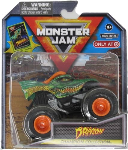 Image of Monster Jam Stadium Series Championship Collection Monster Truck - 1:64 Scale, Comes with Collectible Trading Card (Dragon)