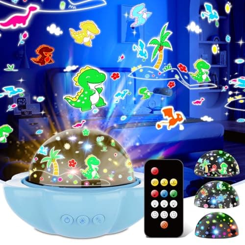 Image of Dinosaur Toys for Boys,Dinosaur Kids Toys Night Light Kids age 3 4 5 6 Year Old Boy Girl Toddler Gifts for Christmas & Birthday Decoration Star Projector for Bedroom Gifts for 3-7 Year Old Boys Girls