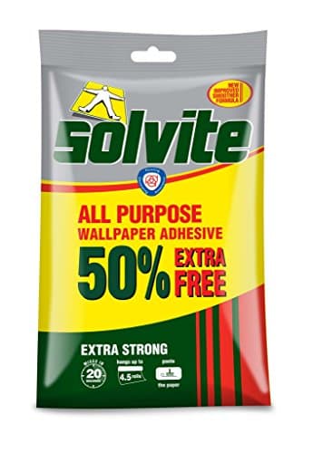 Image of Solvite All Purpose Wallpaper Paste 3 Rolls + 50% Free