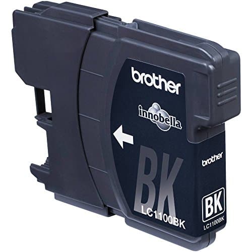 Image of Brother LC-1100BK Inkjet Cartridge, Black, Single Pack, Standard Yield, Includes 1 x Inkjet Cartridge, Brother Genuine Supplies