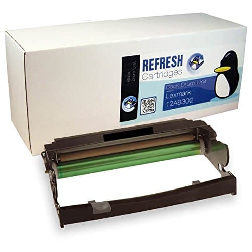 Image of Refresh Cartridges Remanufactured Solid Ink Cartridge Replacement for Lexmark 12A8302 (Black Drum)